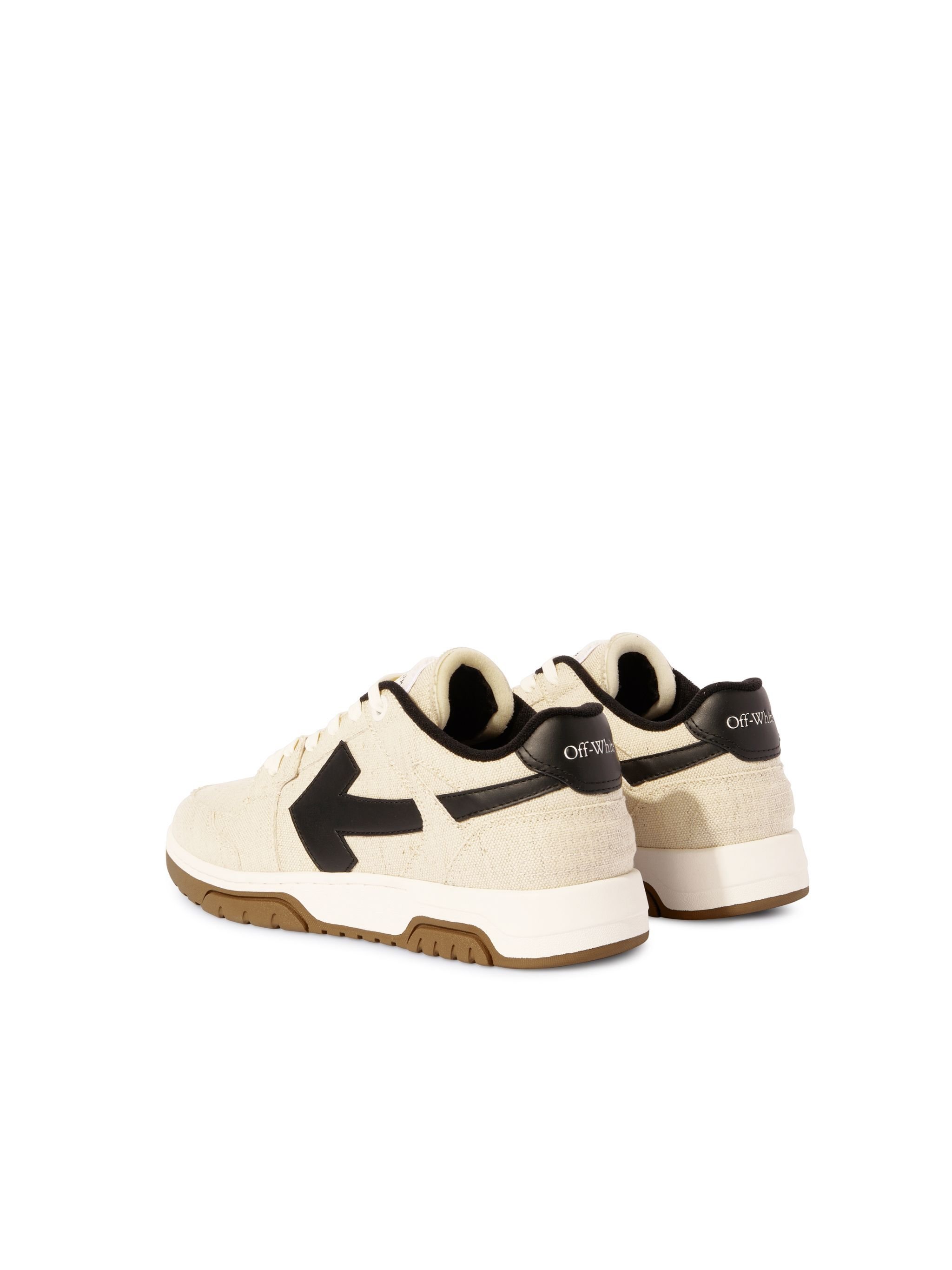 OFF WHITE Elfenbein/ Schwarze Slim Out Of Office Sneaker NEUTRAL OMIA243S25FAB001