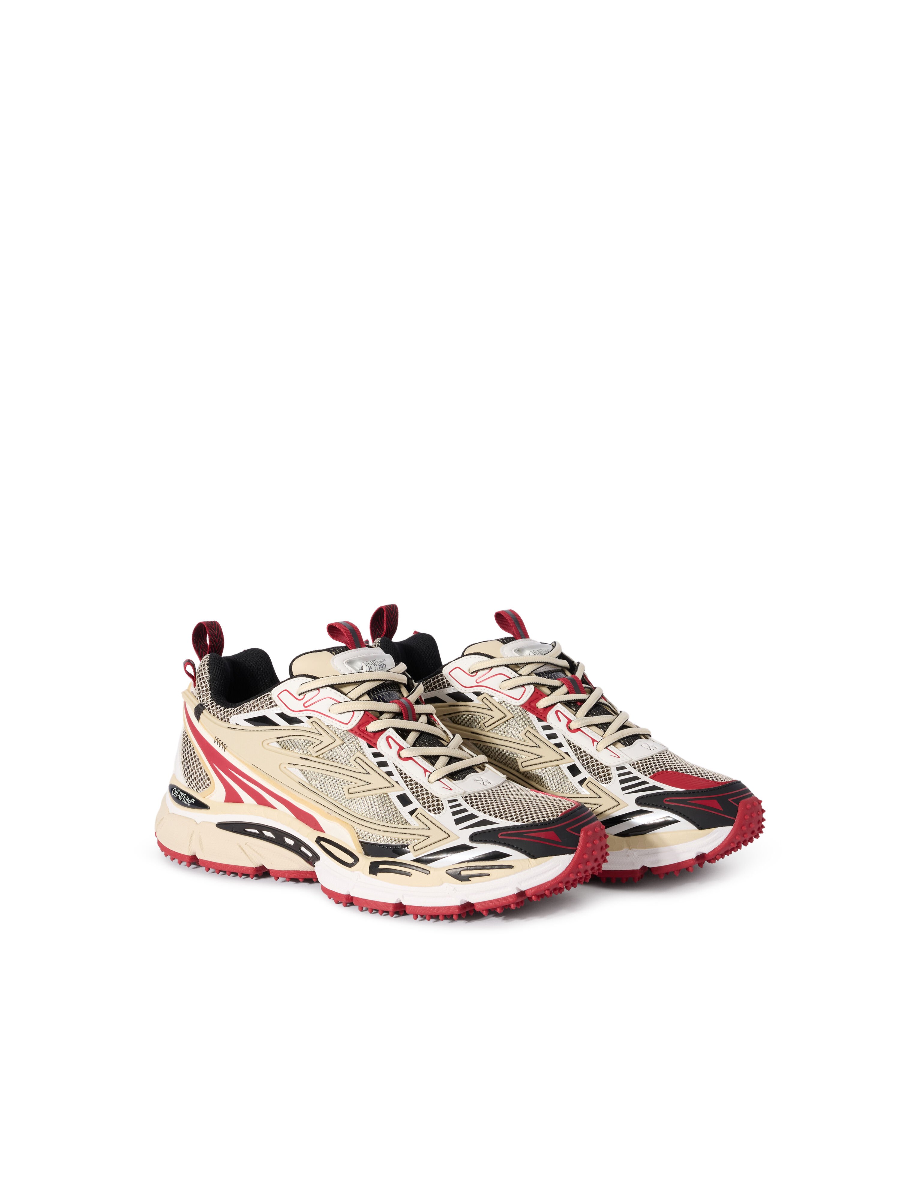 OFF WHITE Be Right Back Sneakers SAND - RED OMIA295F25FAB005