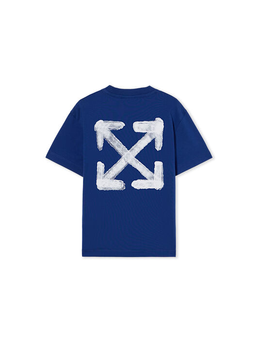 OFF WHITE Arrow Sponge T-Shirt BLUE - WHITE OBAA002F25JER003