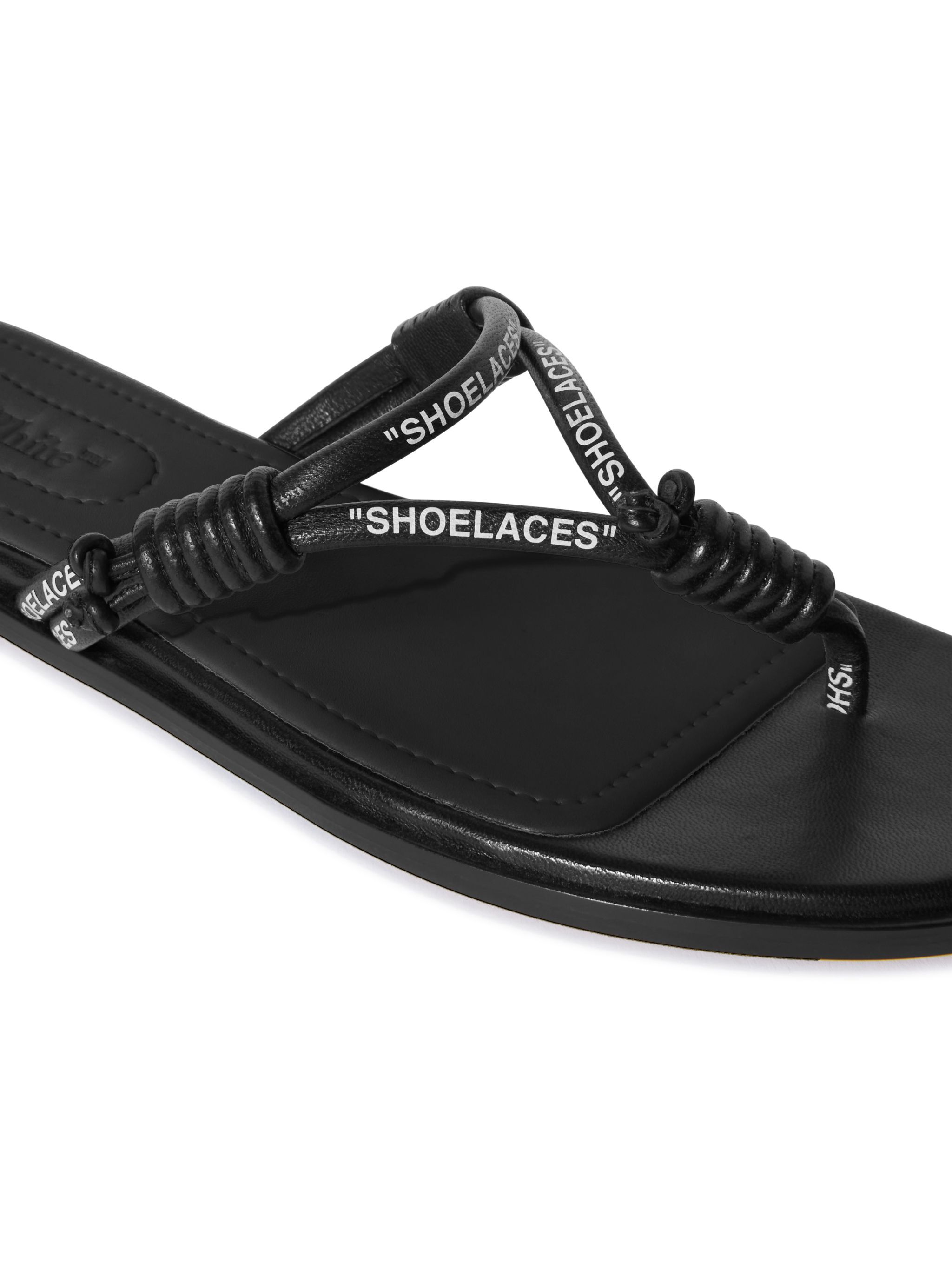 OFF WHITE Schwarze Schnürbänder Sandalen SCHWARZ OWIH05DS25LEA001