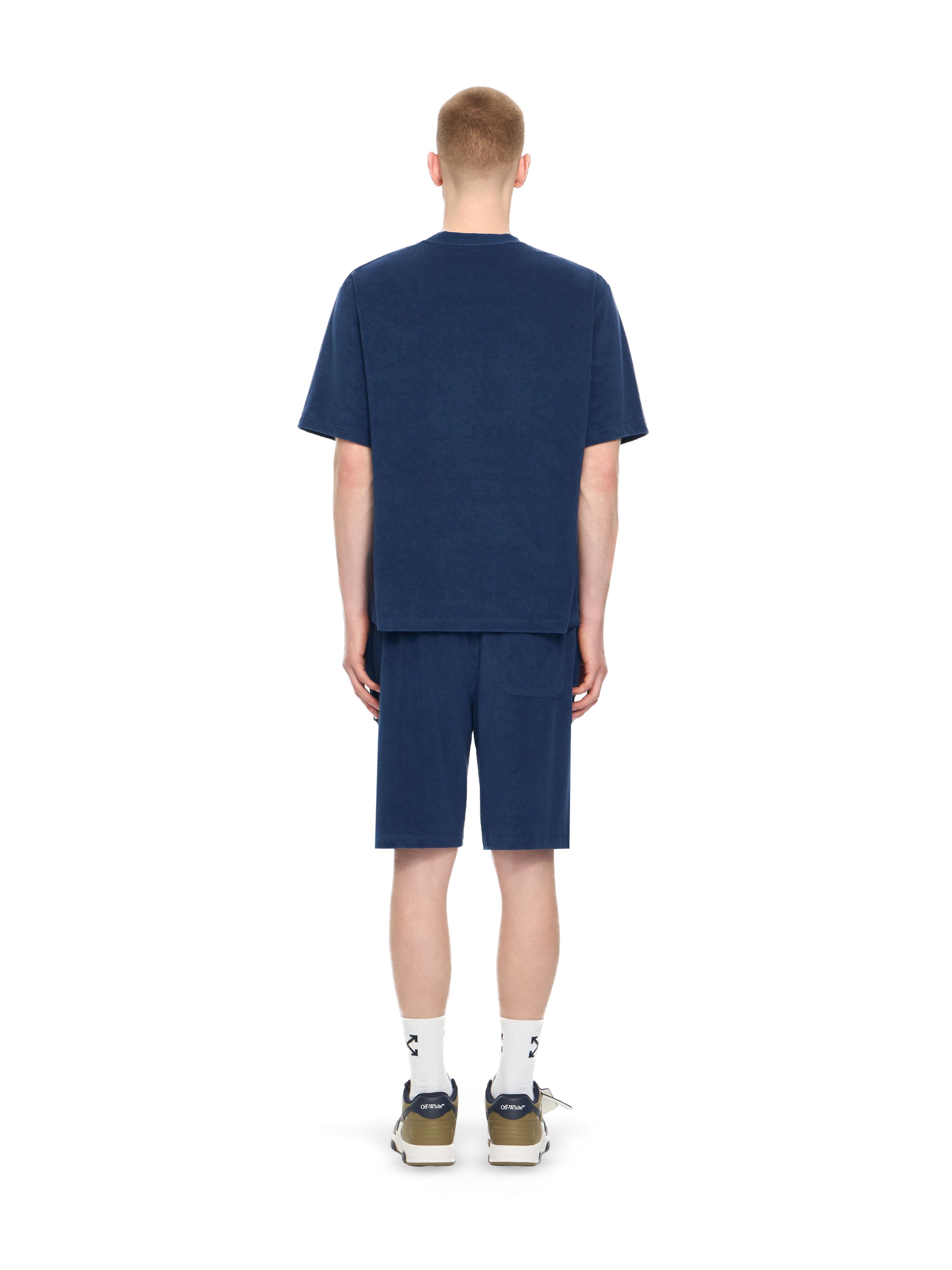 OFF WHITE Towel Terry Shorts MARINE 44MKB074F5002