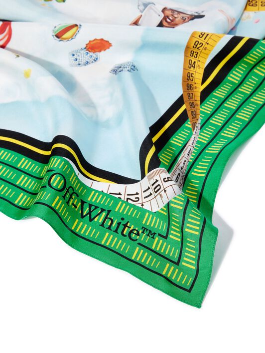 OFF WHITE Clouds Arrows Foulard Light Blue - Multi BLUE OWMI001S25FAB003
