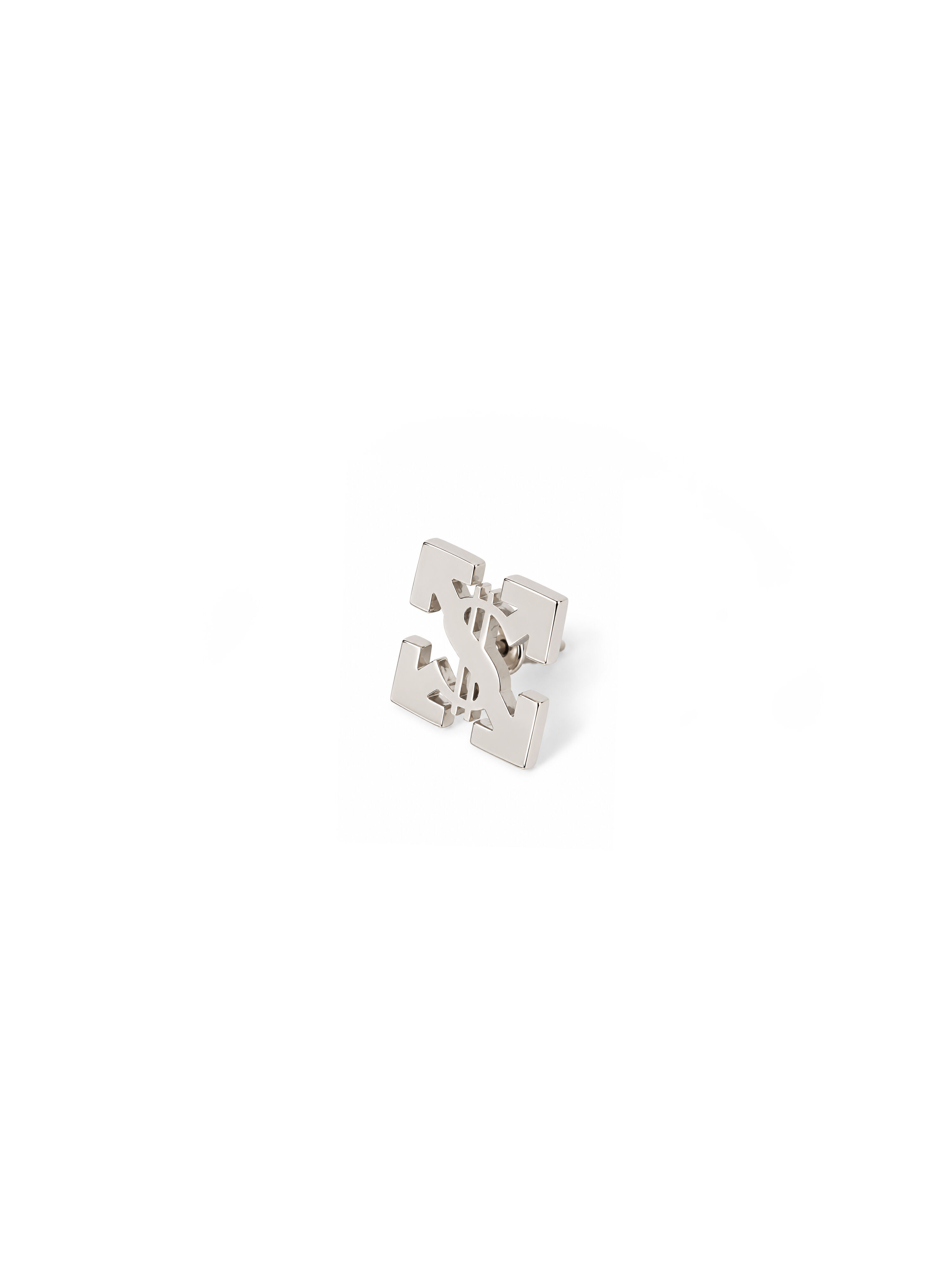 Bling Dollar Mono Earring OFF WHITE Bling Dollar Mono Earring SILVER - SILVER OMOD11ZS26MET001