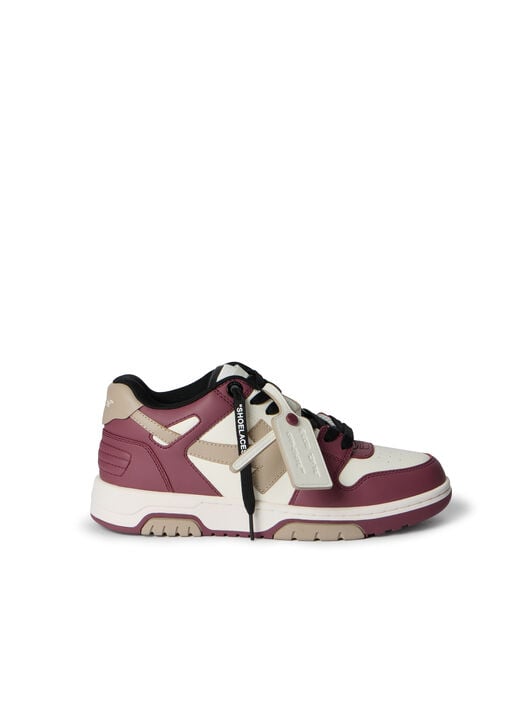 Out Of Office Leather Sneakers OFF WHITE Out Of Office Leather Sneakers WHITE - BURGUNDY OWIA259F25LEA003