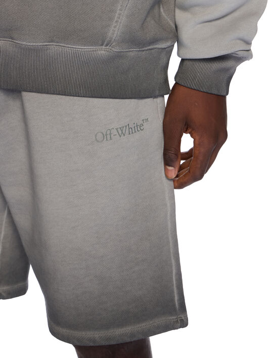 Laundry Diagonal Skate Sweatshorts OFF WHITE Laundry Diagonal Skate Sweatshorts DEGRADÉ BLACK - DEGRADÉ BLACK OMCI013F25FLE00B
