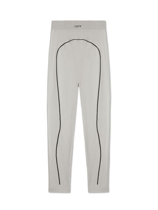 OFF WHITE Gray Stamp Seamless Leggings GREY OWVV015S25KNI001
