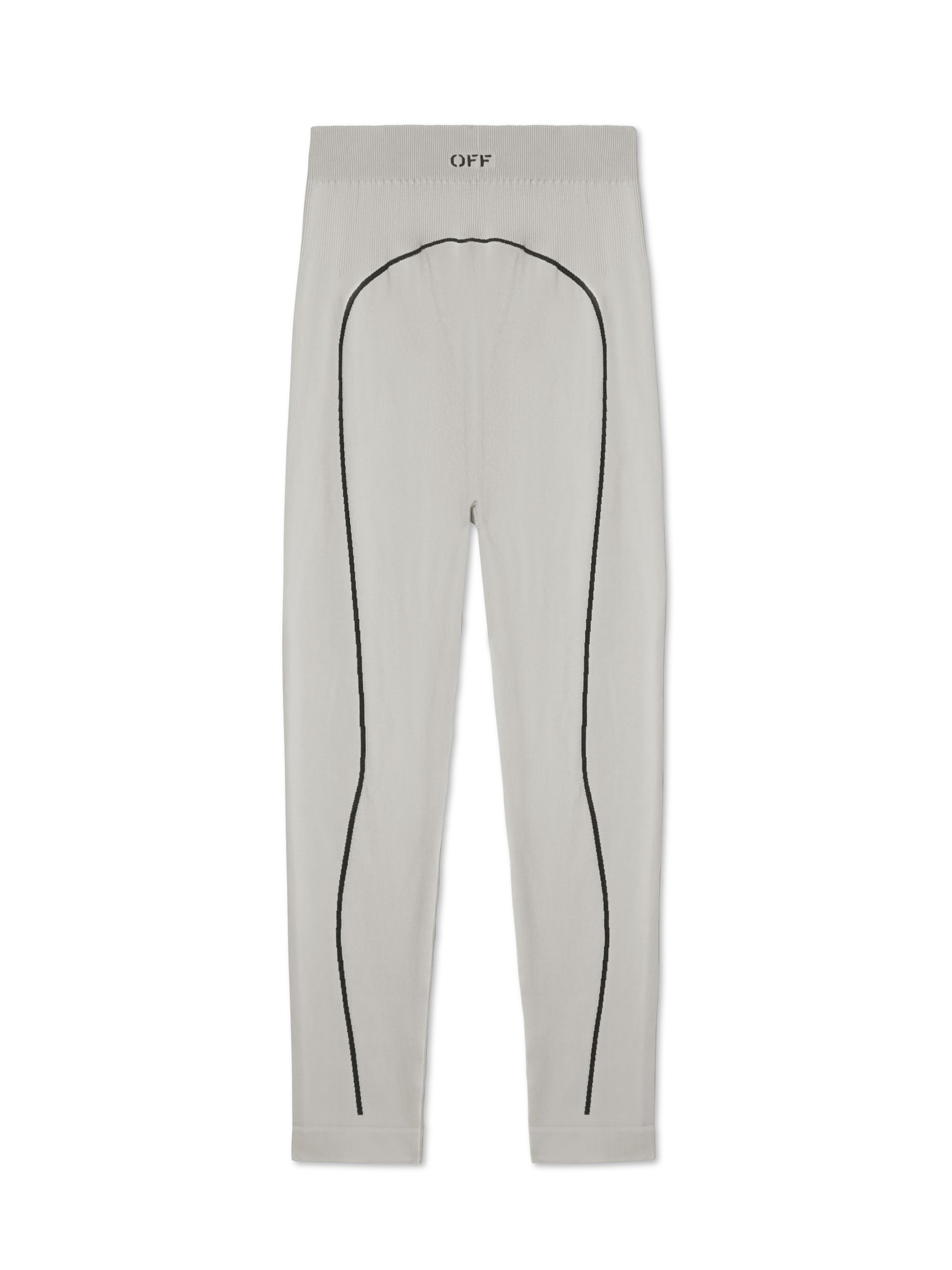 OFF WHITE Gray Stamp Seamless Leggings GREY OWVV015S25KNI001