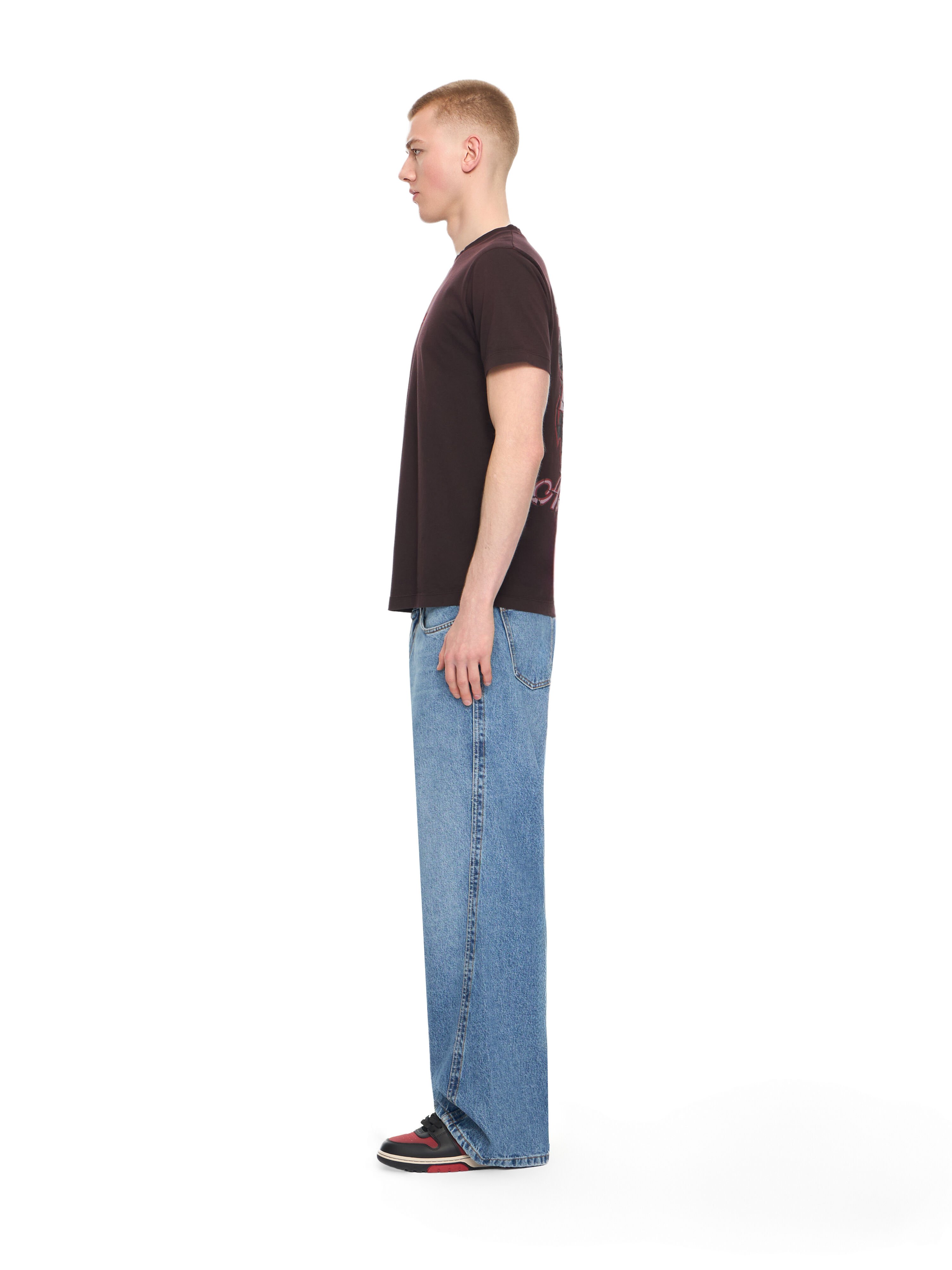 OFF WHITE Off-White™ c/o AC Milan Slim T-Shirt BLACK RED 44MAA027G25J00N