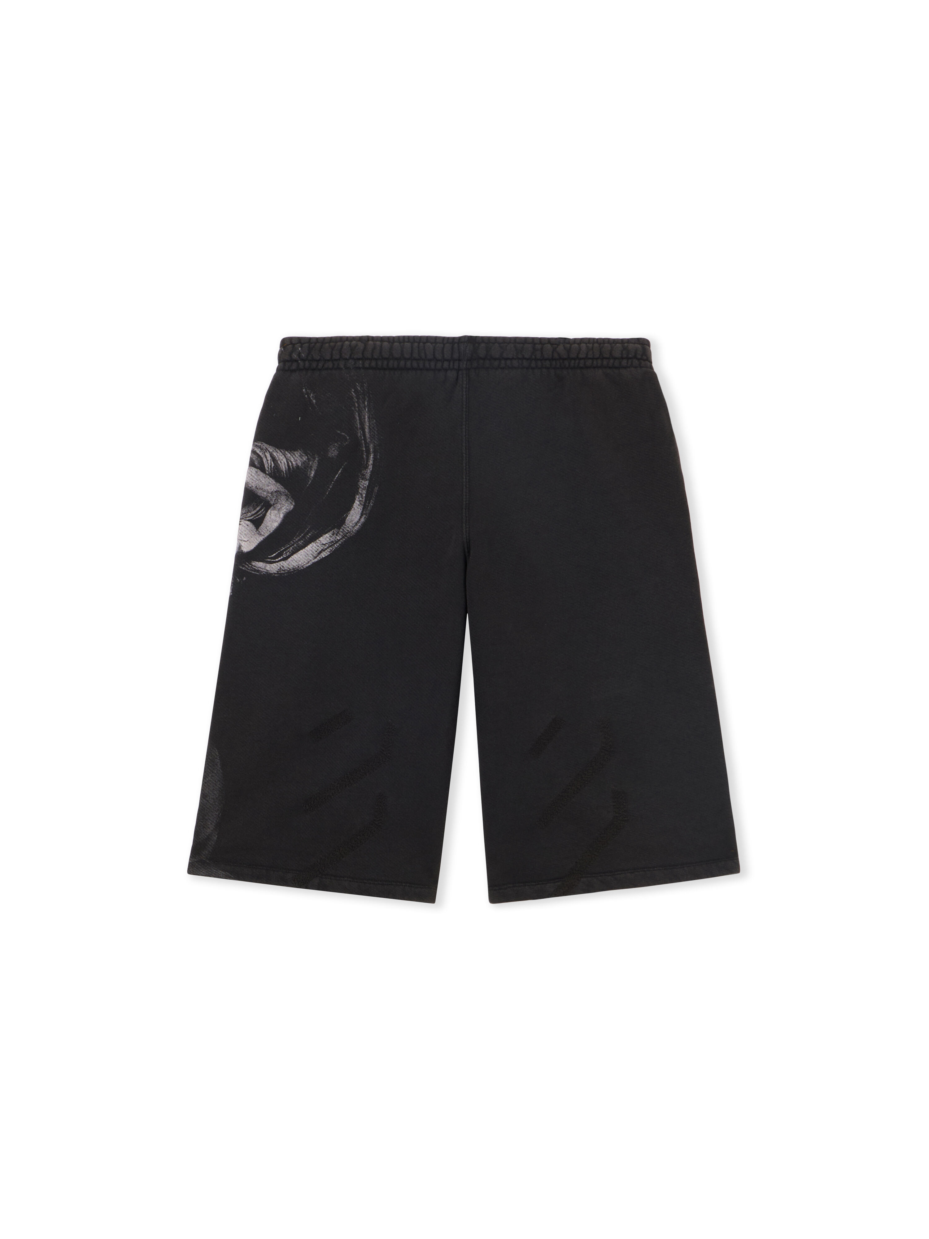 OFF WHITE Bw S.Matthew Over Sweatshorts BLACK GREY OMCI016C99FLE001