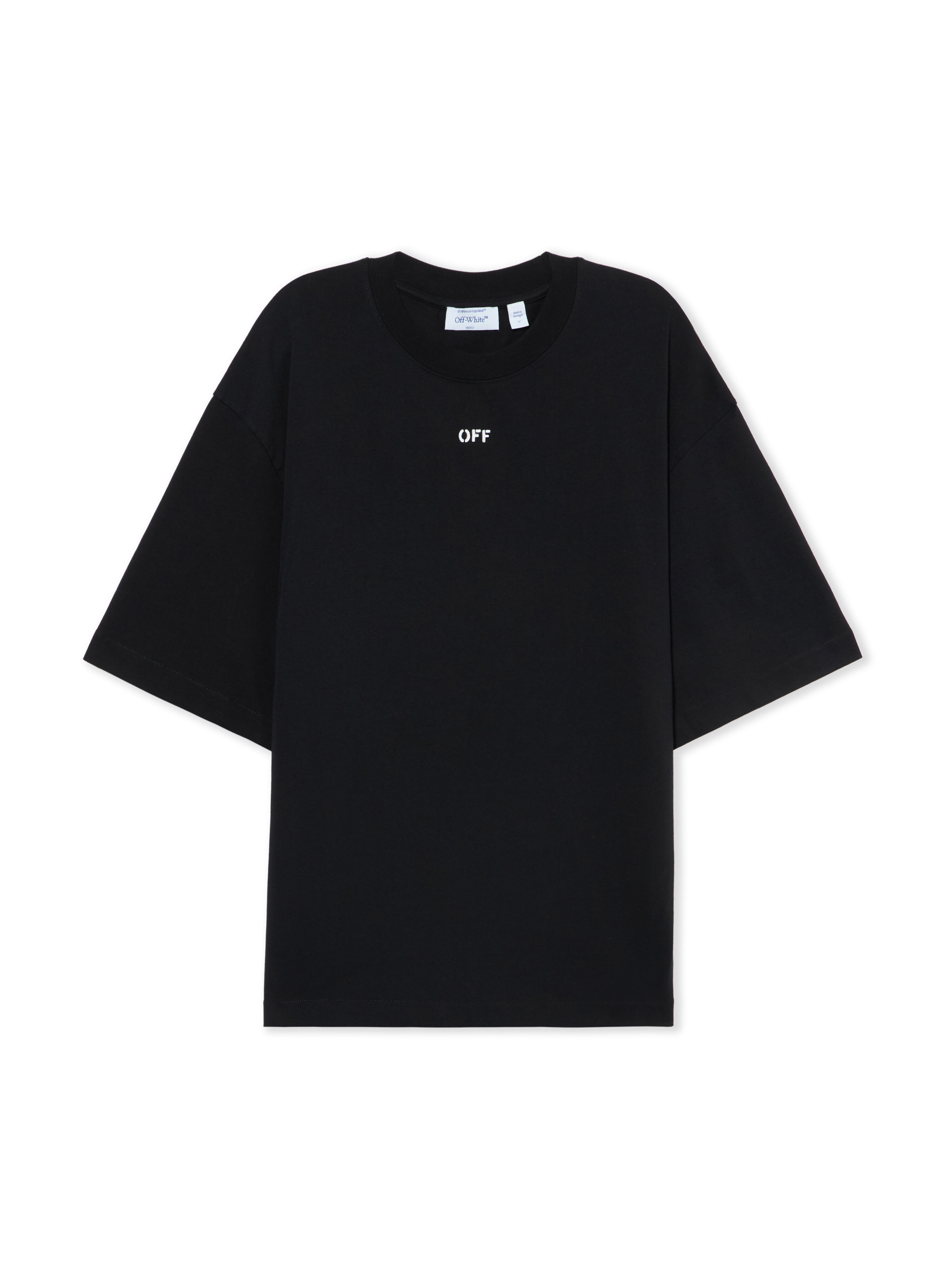 OFF WHITE Chain Arrow Skate T-shirt BLACK 44MAA120S26J004