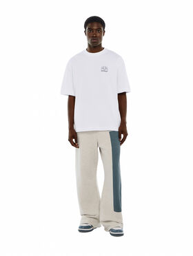 OFF WHITE Negative Big Bookish Relaxed Track Pants GREY MELANGE 44MCJ03QF26F001