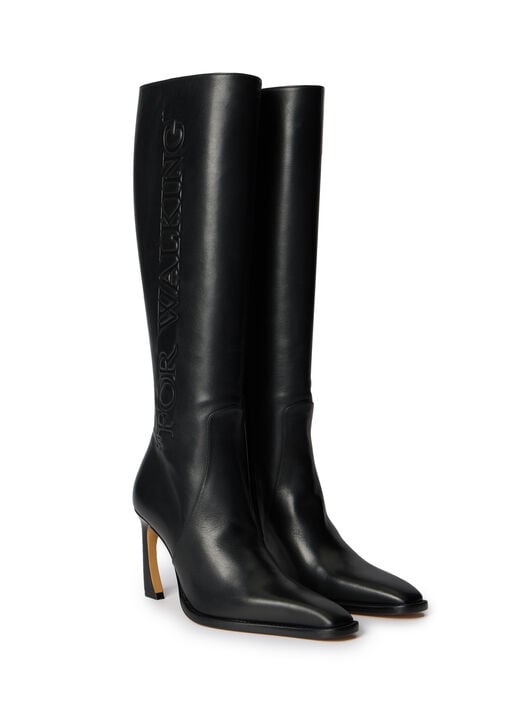 For Walking Loop Boots OFF WHITE For Walking Loop Boots BLACK -BLACK OWIE04LF25LEA001