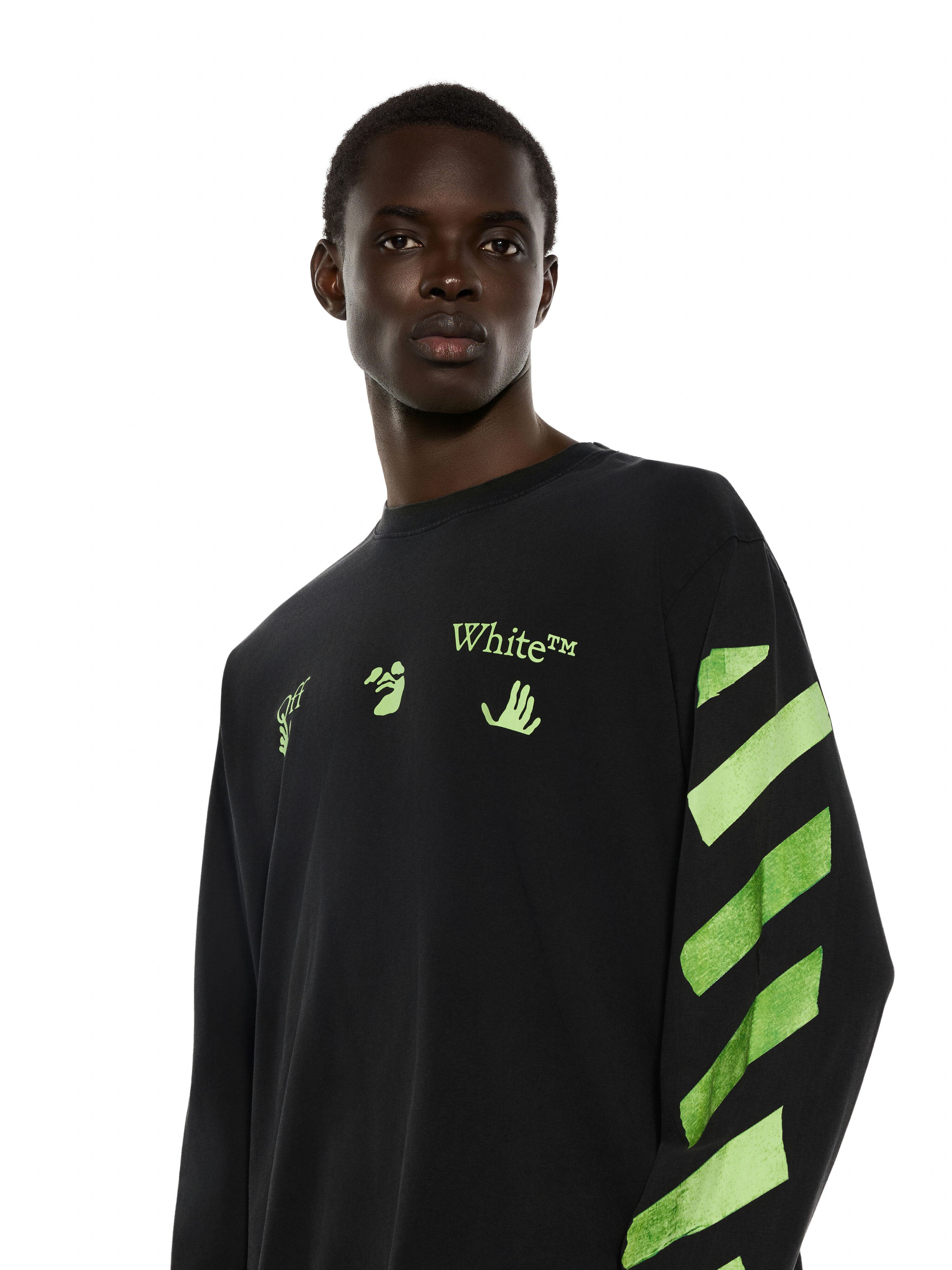 Bacco Arrow Skate Long Sleeve T-Shirt OFF WHITE Bacco Arrow Skate Long Sleeve T-Shirt VINTAGE BLACK 44MAB09CF26J008