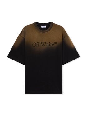 OFF WHITE Laundry Skate Logo Tee DIRTY BLACK - DIRTY BLACK OMAA120F25JER00X
