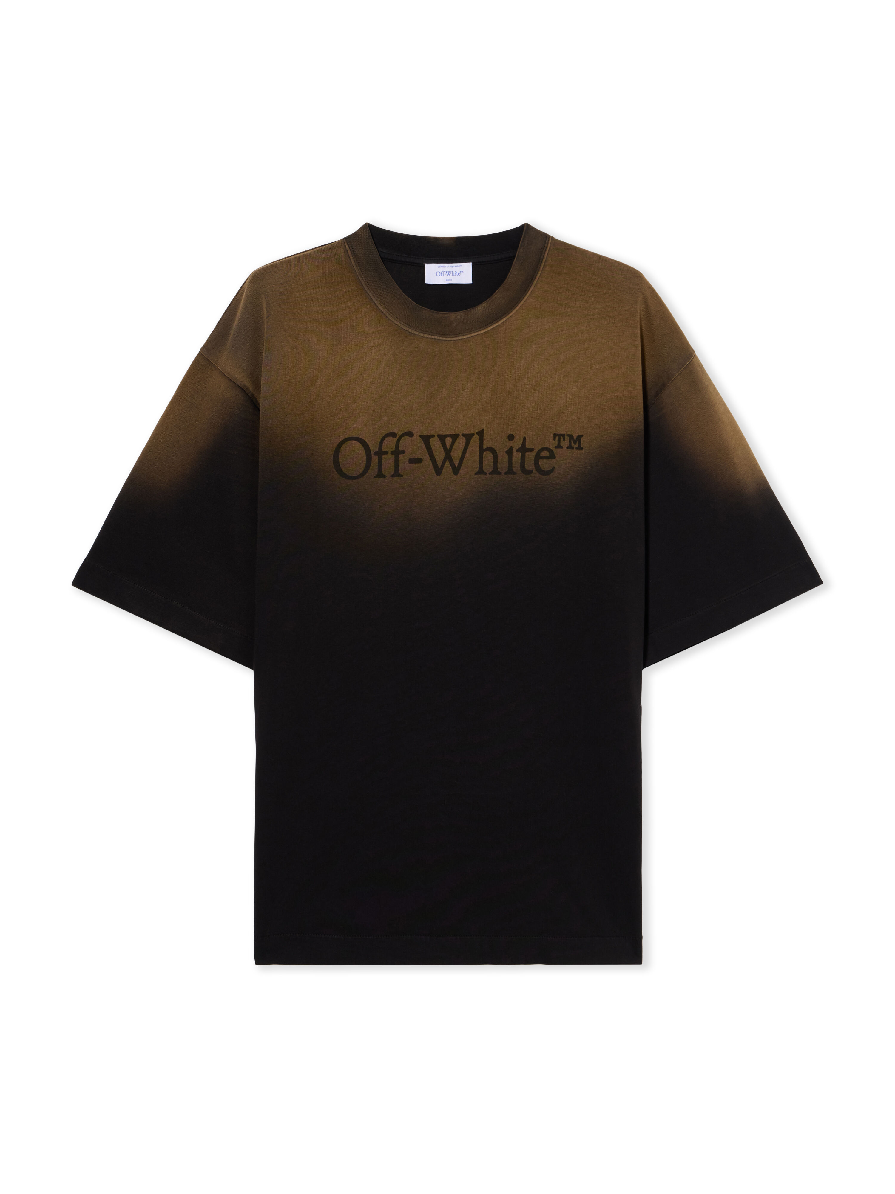 OFF WHITE Laundry Skate Logo Tee DIRTY BLACK - DIRTY BLACK OMAA120F25JER00X