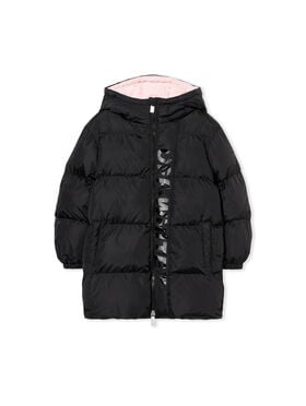 OFF WHITE Padded Hooded Long Coat BLACK - SOFT PINK OGEJ001F25FAB001
