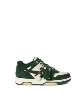 OFF WHITE Jet Green/Ecru Out Of Office Suede BROWN OMIA295S25FAB004