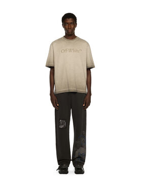 OFF WHITE Laundry Skate Logo Tee DEGRADÉ BLACK - DEGRADÉ BLACK OMAA120F25JER00Q