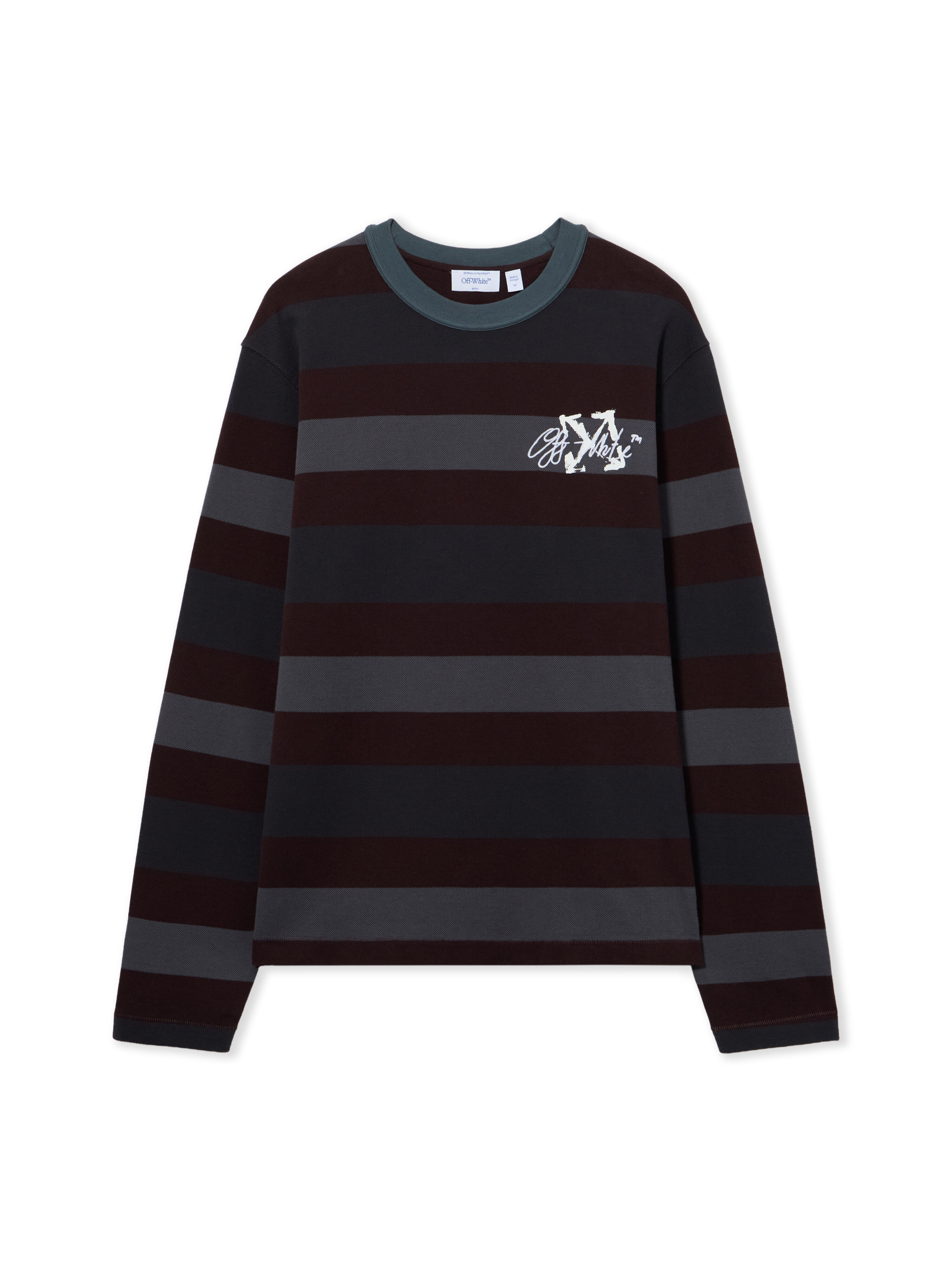 Stroke Striped Long Sleeve T-Shirt OFF WHITE Stroke Striped Long Sleeve T-Shirt MULTICOLOR 44MAB09KF26J002