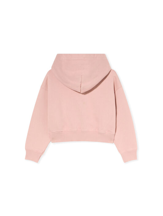 OFF WHITE Arrow Studs Cargo Crop Hoodie ROSE PINK - DARK GREY OGBB00BF25FLE001
