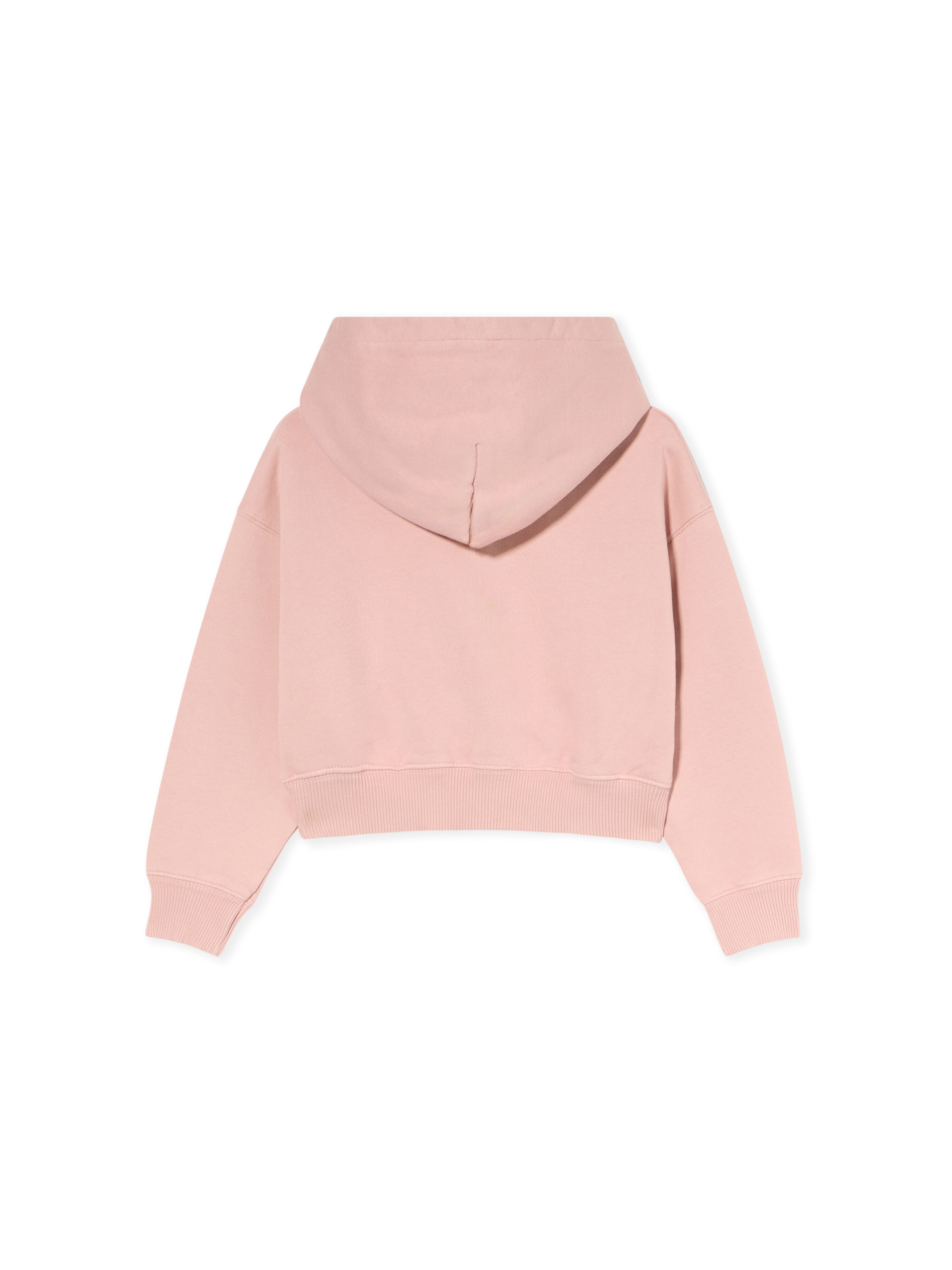 OFF WHITE Arrow Studs Cargo Crop Hoodie ROSE PINK - DARK GREY OGBB00BF25FLE001