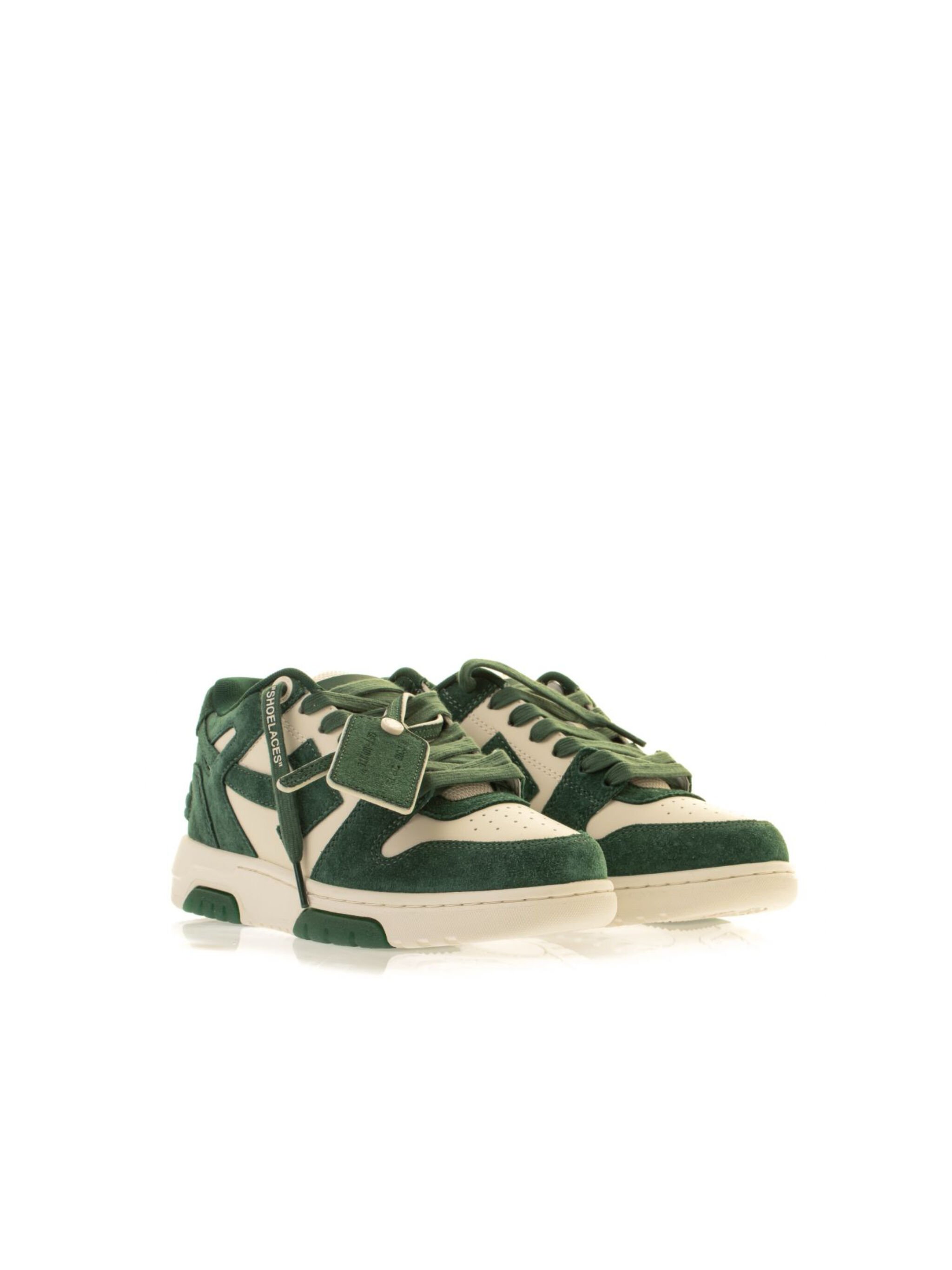 OFF WHITE Out Of Office Suede GREEN OWIA259S25LEA006
