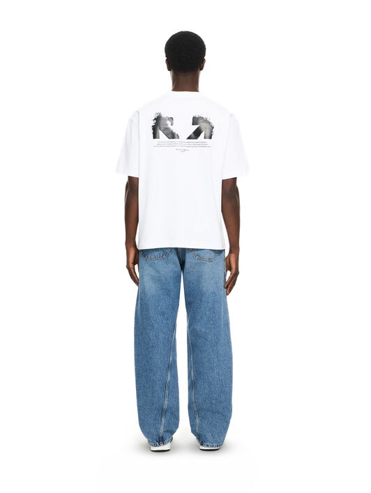 OFF WHITE Half Arrow Skate T-Shirt White-Black 2AA13FS26JER001