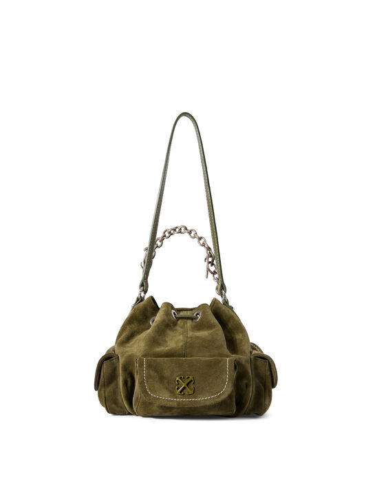 Dumbo.B Suede Bucket Bag OFF WHITE Dumbo.B Suede Bucket Bag BEECH - NO COLOR OWMY002F25LEA003