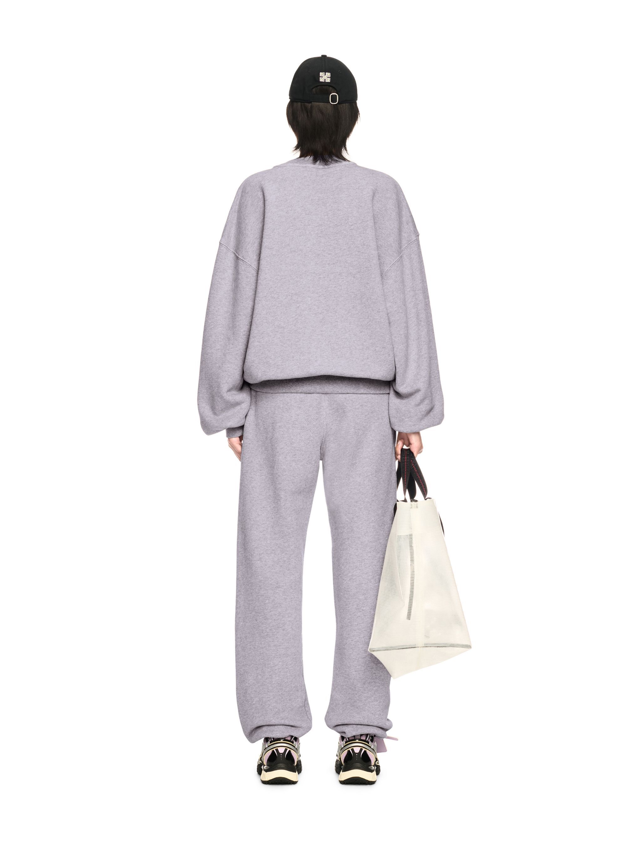 OFF WHITE Grauer Gestickter Ow Sweatshirt GRAU OWBA075S25FLE004