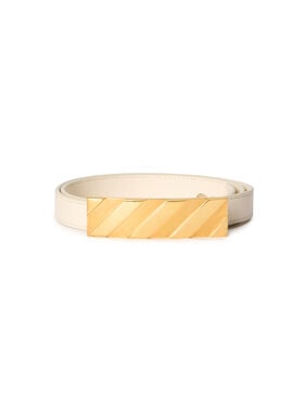 OFF WHITE Diagonal Belt 25Mm DUST OWRB13ES26LEA001