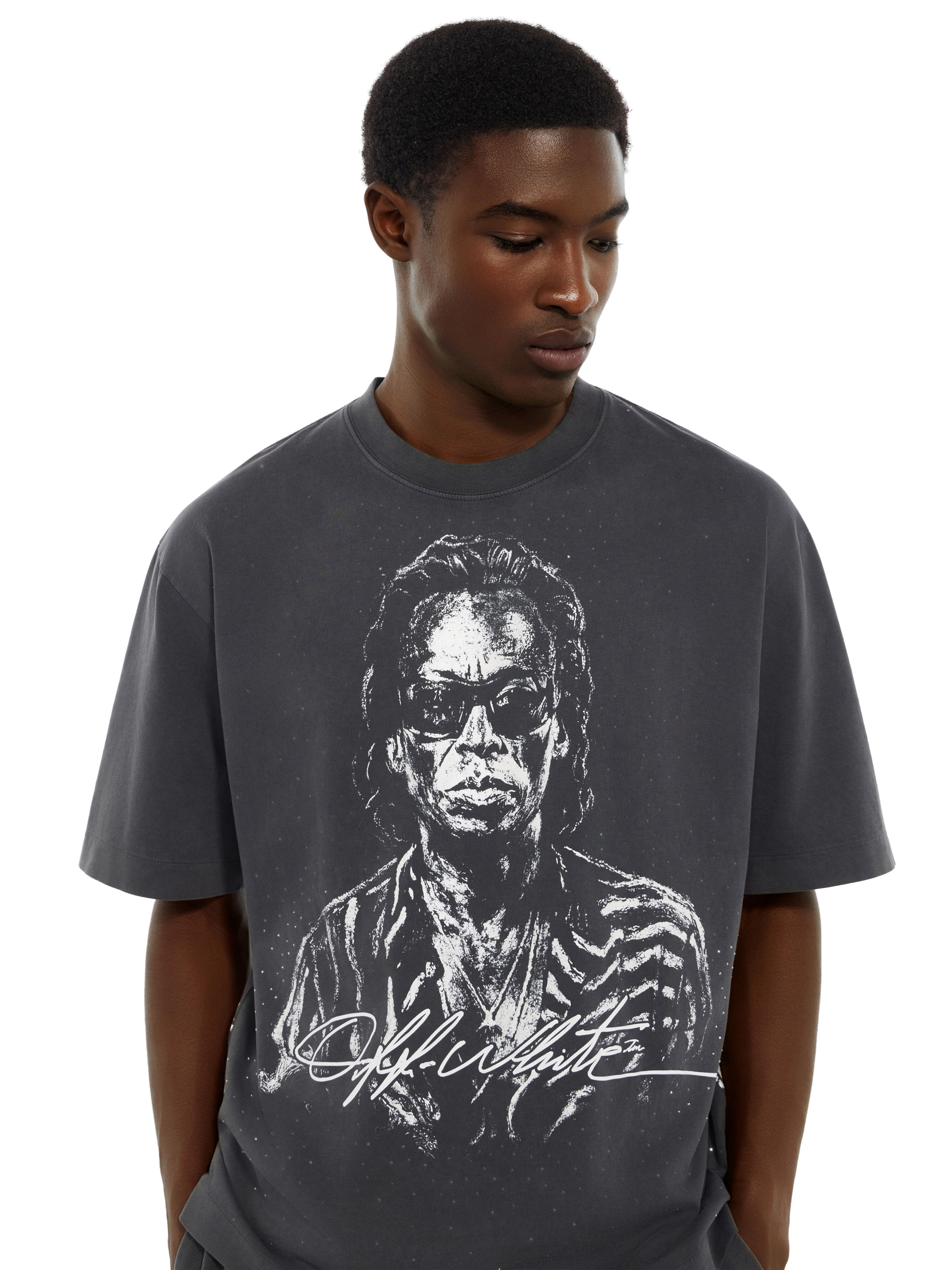 Miles Davis Stadium Skate T-Shirt OFF WHITE Miles Davis Stadium Skate T-Shirt BLACK 44MAA120G26J00A