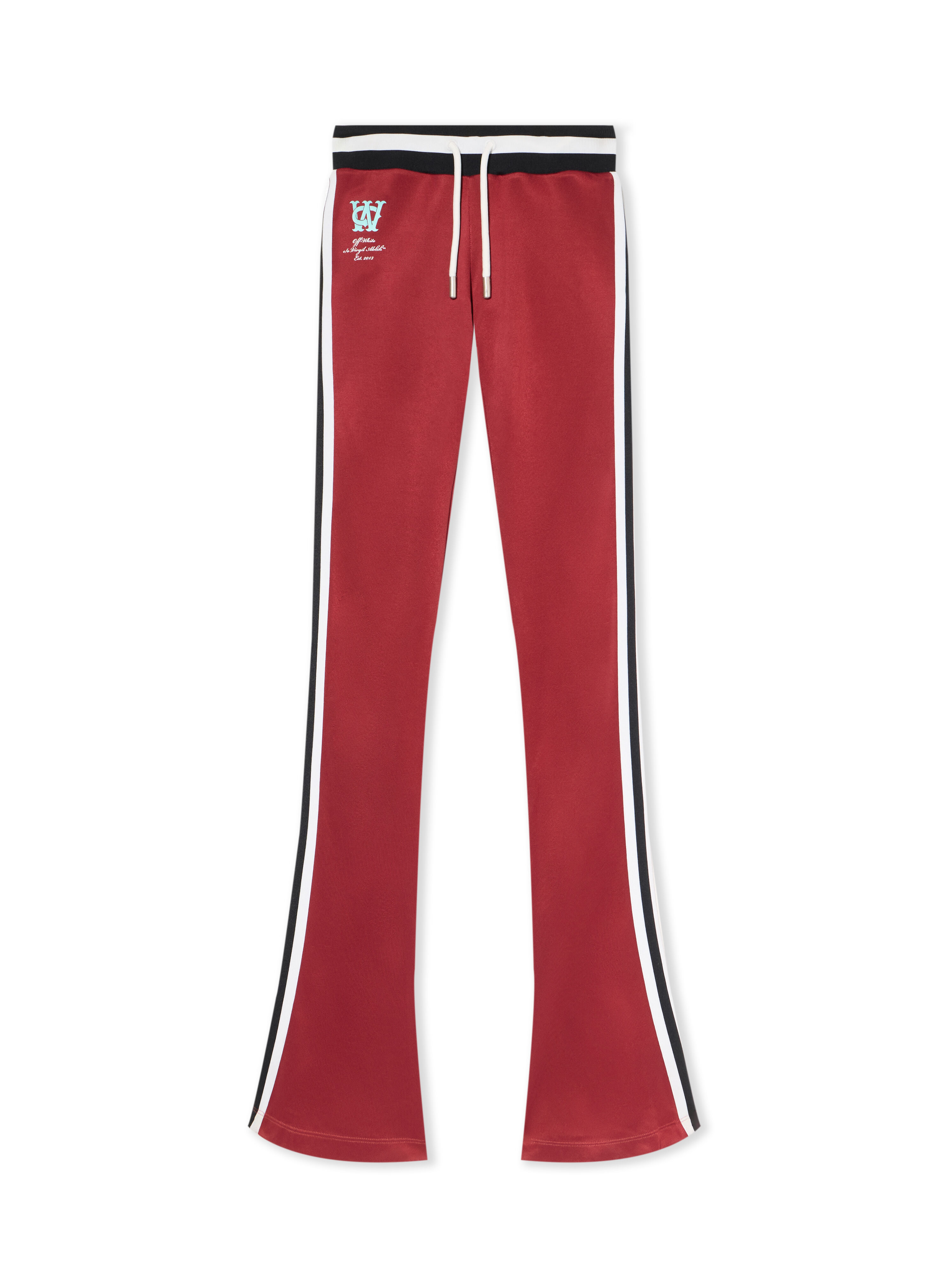 OFF WHITE Track Serena Slim Pants RED DAHLIA-BLUEBIRD OWCJ007F25JER001