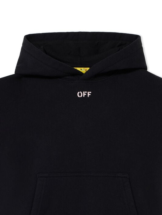 Arrow Acrylic Hoodie OFF WHITE Arrow Acrylic Hoodie BLACK 44GBB002F26F007