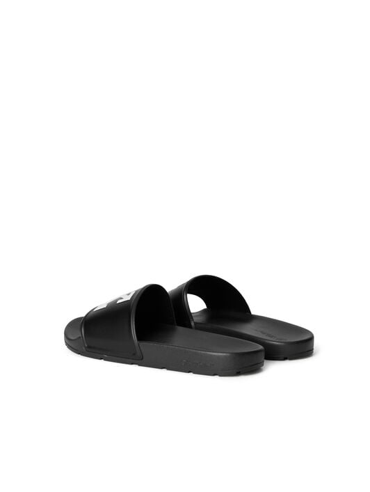 Arrow Slide Sandals OFF WHITE Arrow Slide Sandals BLACK - WHITE OMIU003C99MAT001