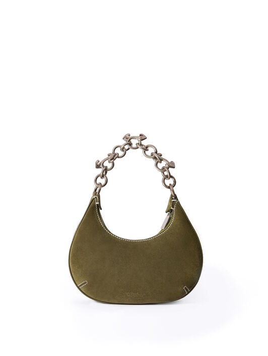 Hemisphere Suede Bag OFF WHITE Hemisphere Suede Bag BEECH - NO COLOR OWNN184F25LEA003