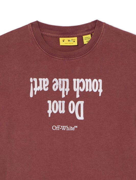 Art Quote T-Shirt OFF WHITE Art Quote T-Shirt RED MAHOGANY 44BAA002F26J00B