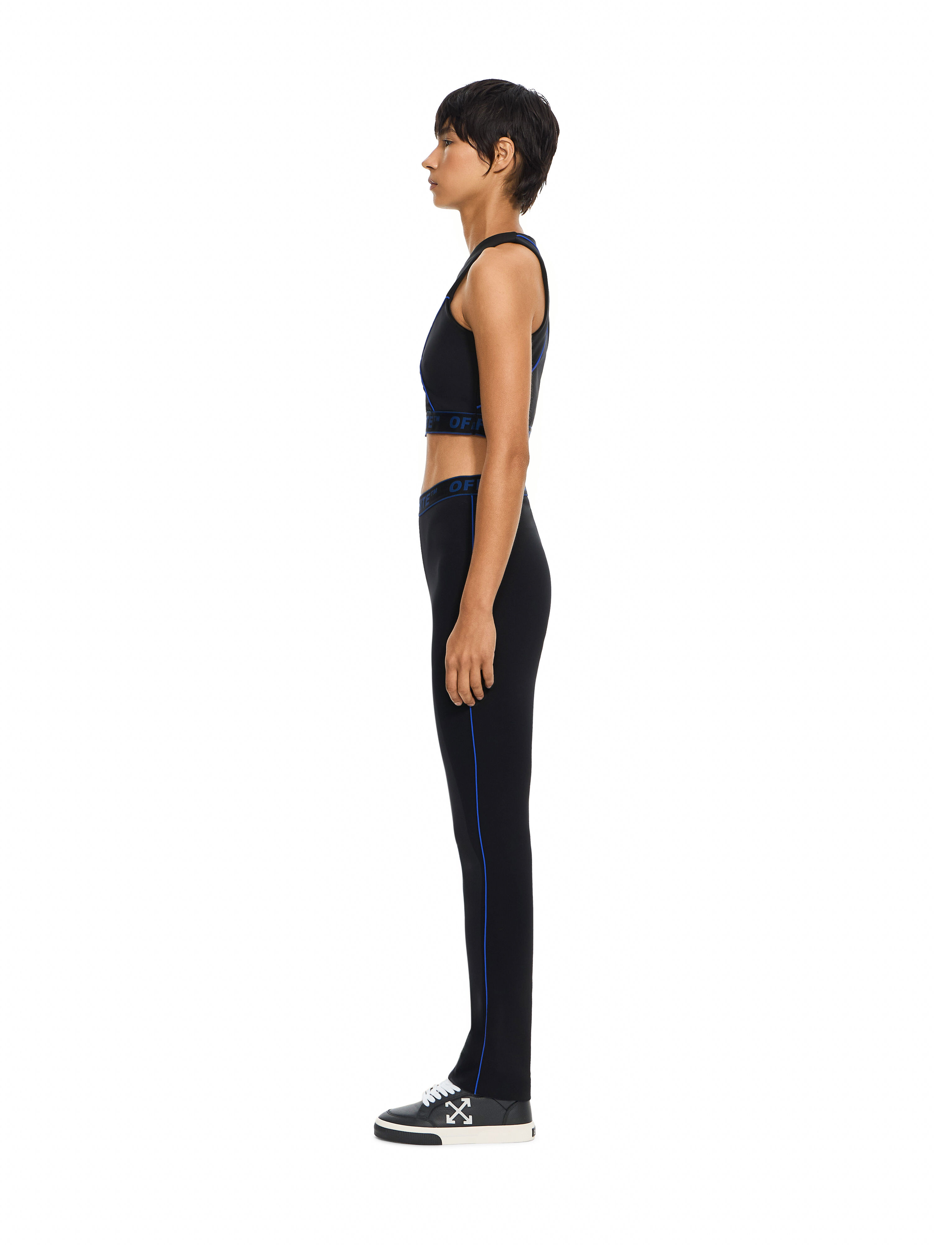 Logoband Lycra Top OFF WHITE Logoband Lycra Top Black-Electric Blue 2FA00362T