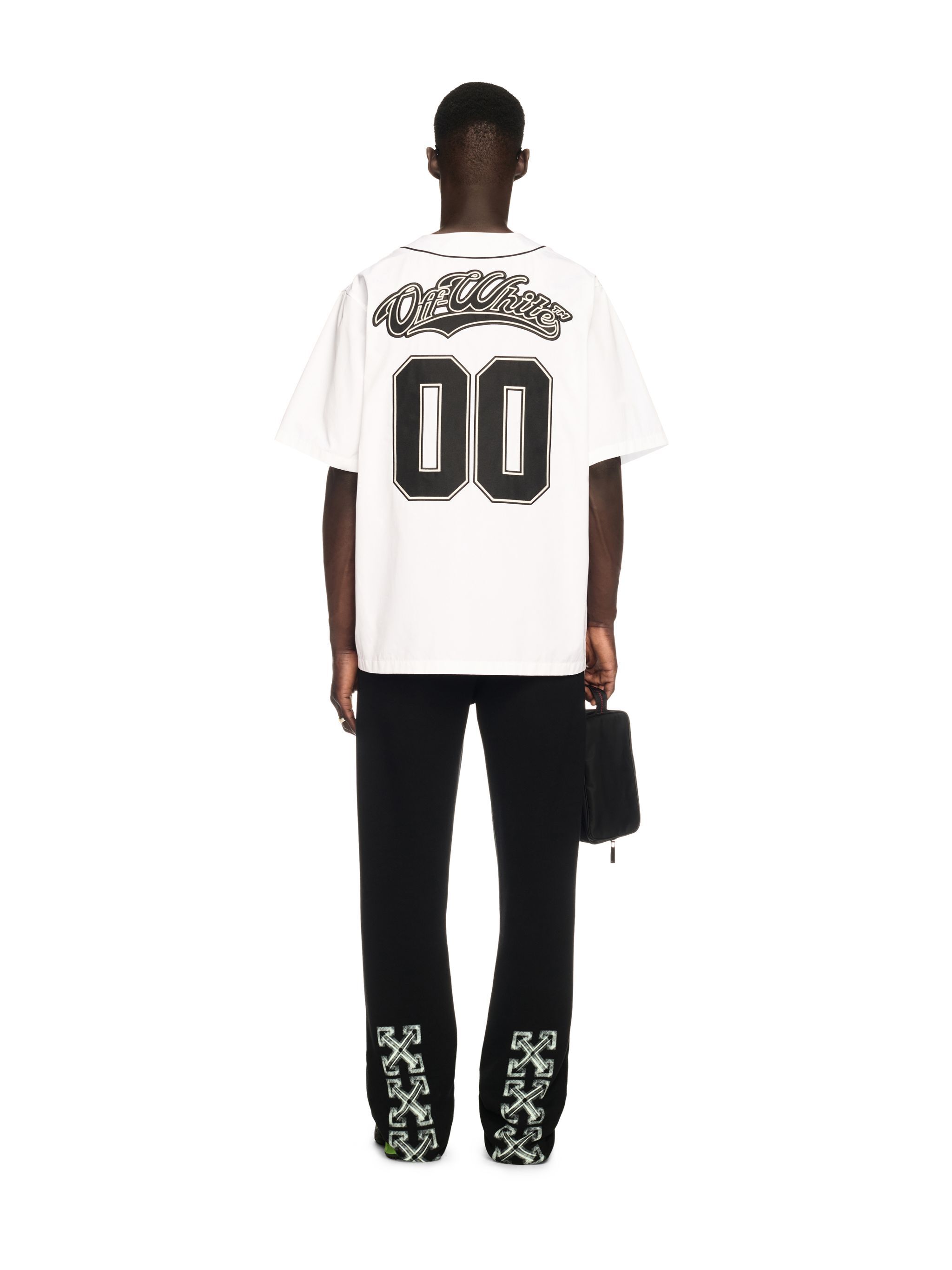 OFF WHITE White 00 Baseball Shirt WHITE OMGG014S25FAB001