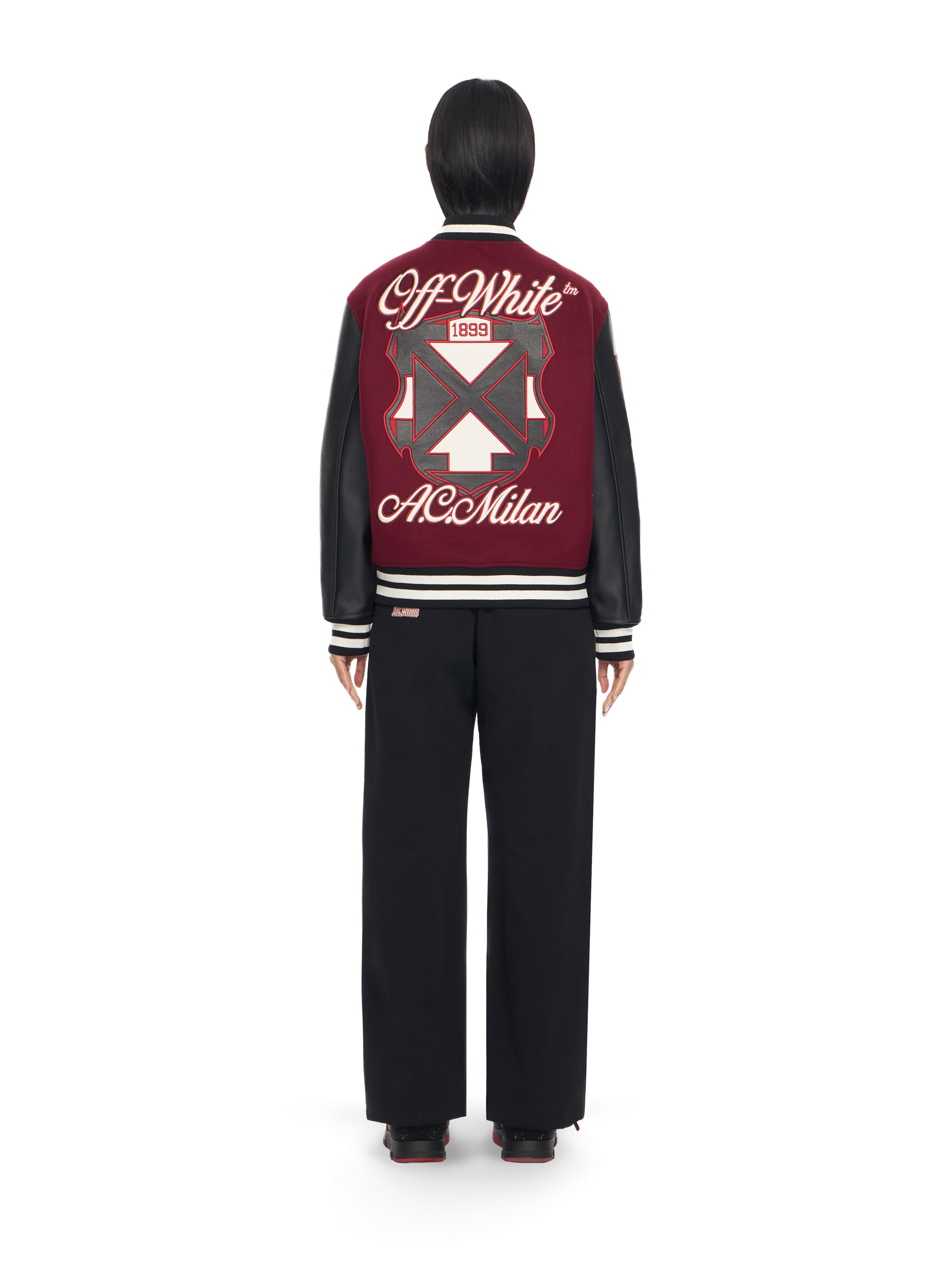 AC Milan X Off-White™ Varsity Jacket OFF WHITE AC Milan X Off-White™ Varsity Jacket Black-No Color 29G00568T