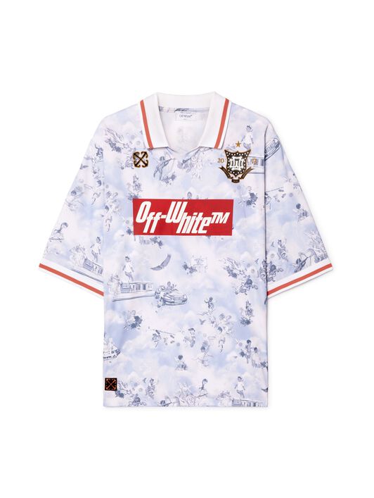 OFF WHITE Maglia Da Calcio Lilla Con Motivo Affresco VIOLA OMAD00CS25JER001