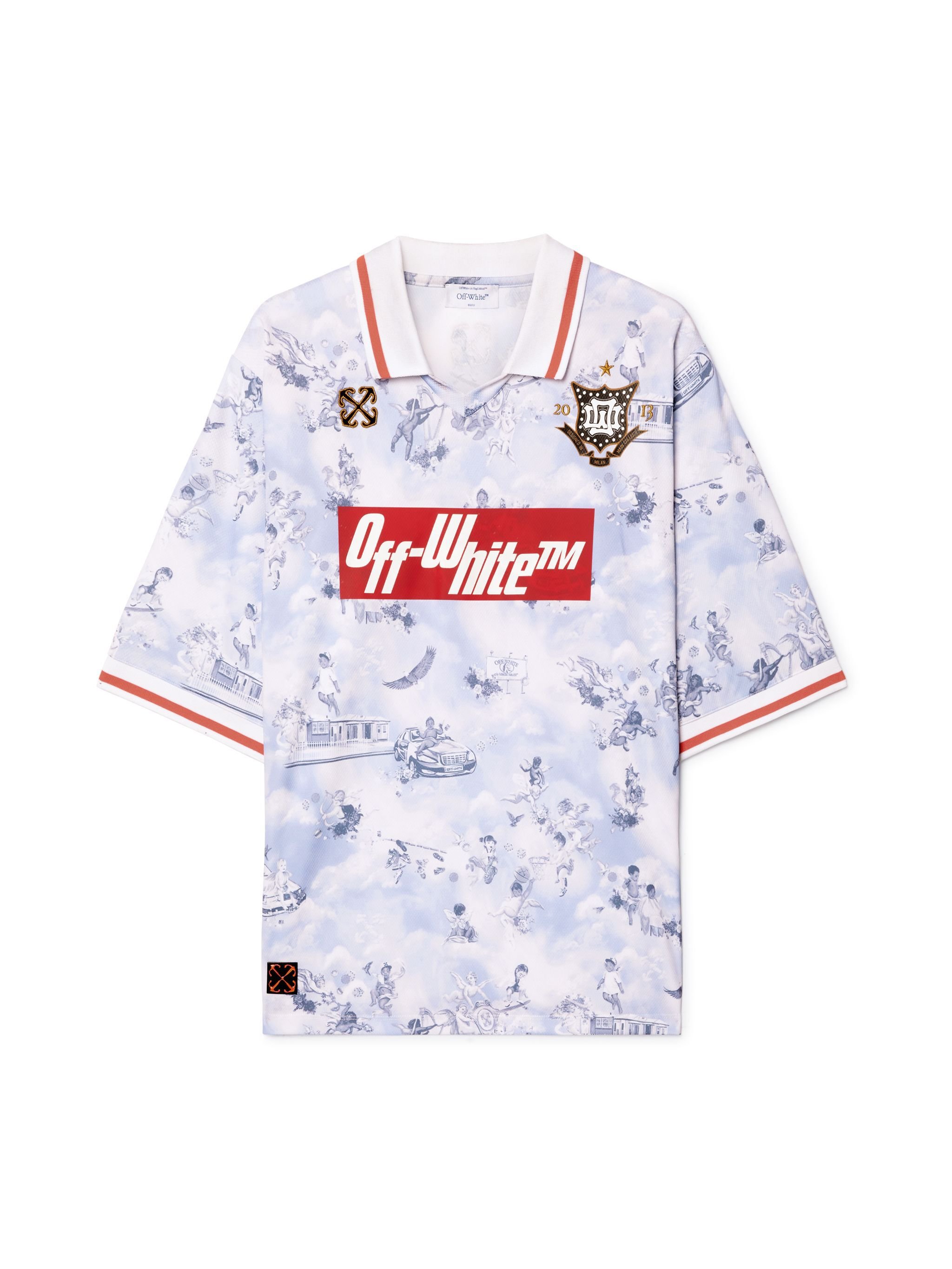 OFF WHITE Maglia Da Calcio Lilla Con Motivo Affresco VIOLA OMAD00CS25JER001