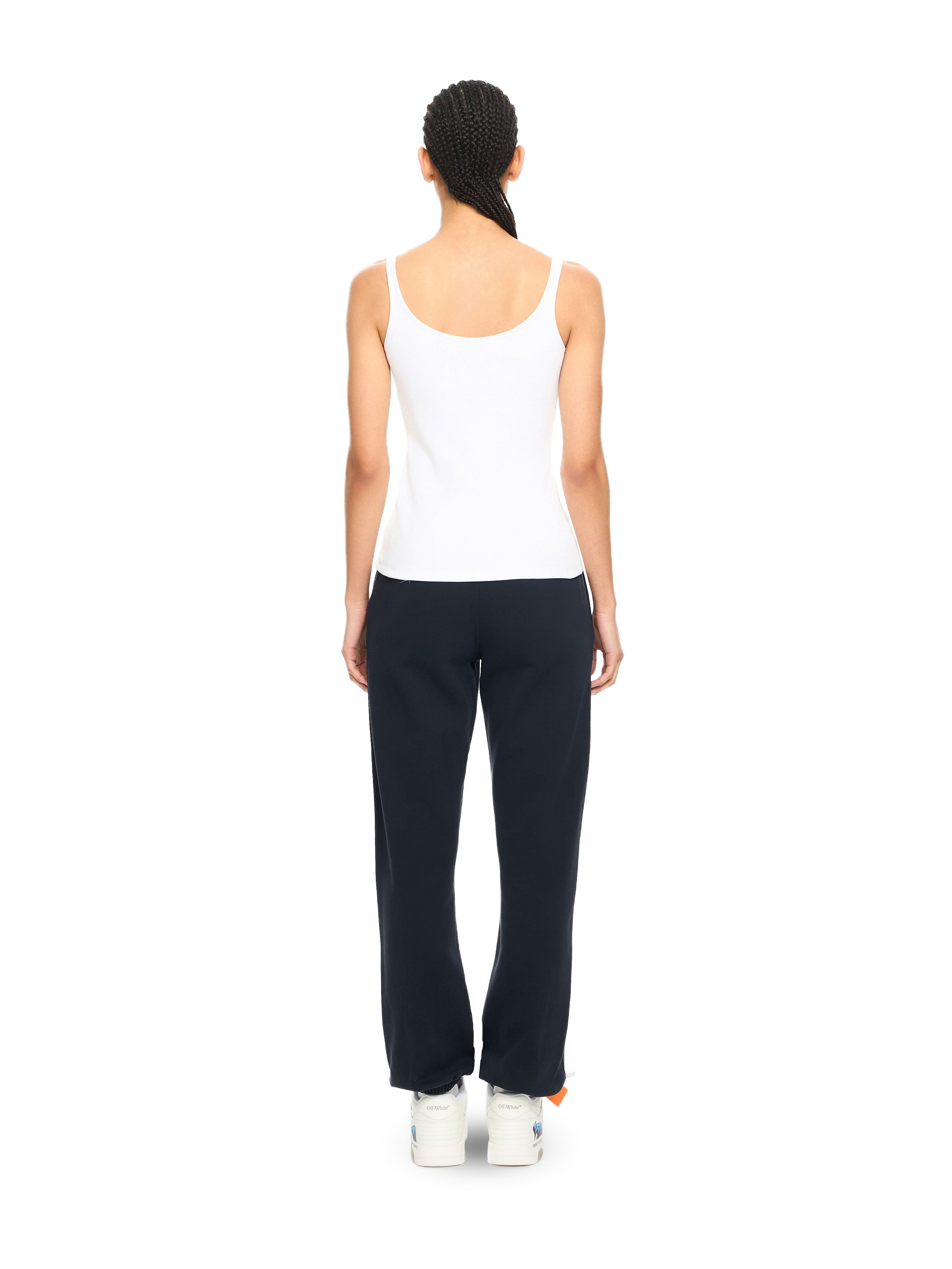 OFF WHITE Royal Patch Cuff Sweatpants Night Sky-Haute Red 2CH006S26FLE002