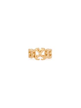 OFF WHITE Arrow Chain Ring GOLD OWOB13HC99MET001