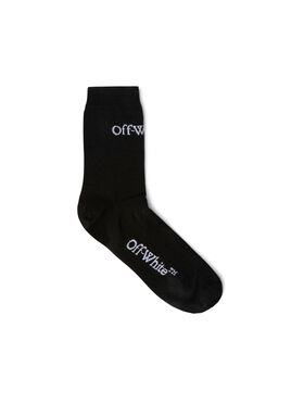 OFF WHITE Small Logo Bksh Short Socks BLACK OWRA034F23KNI001