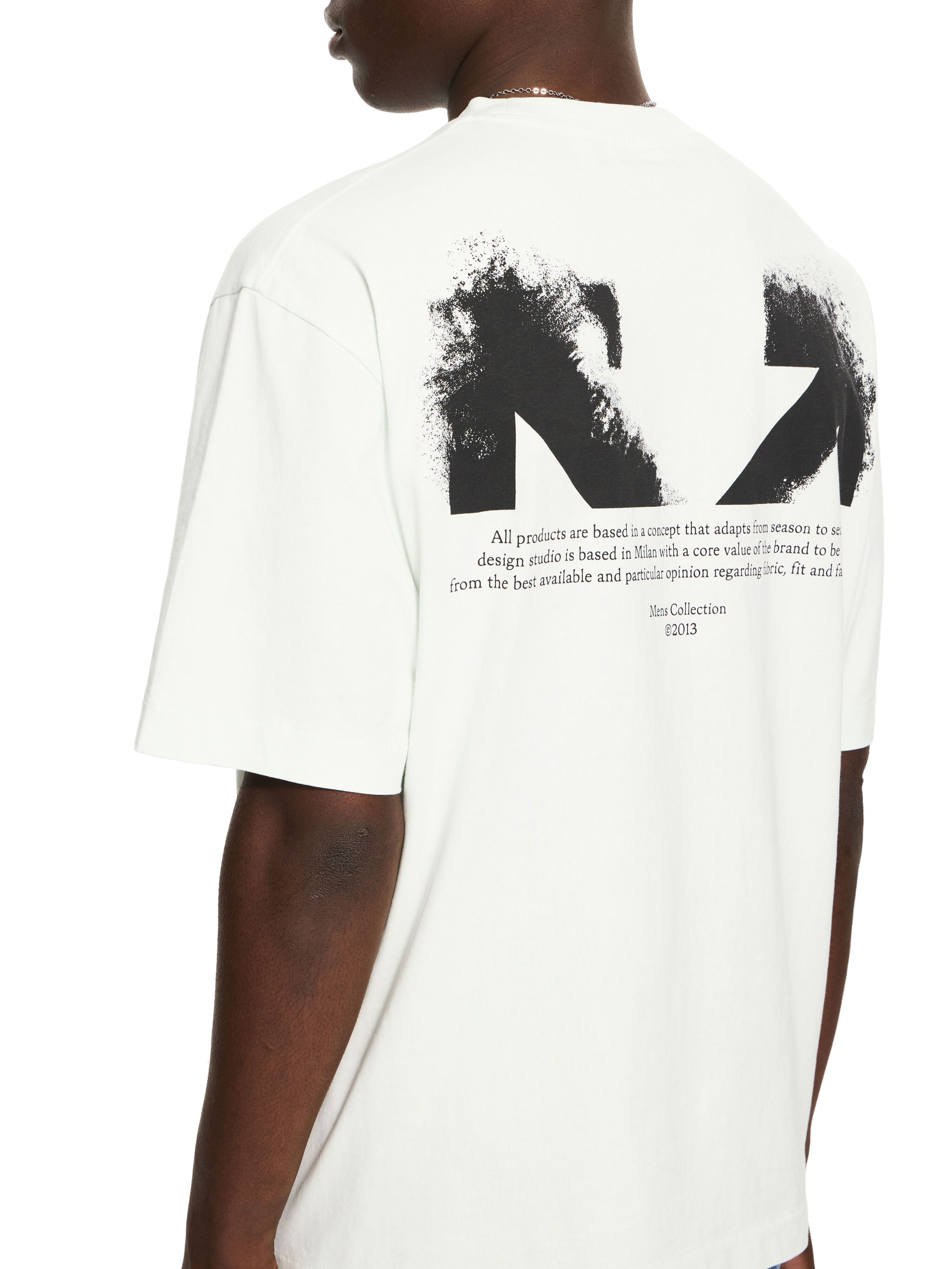 OFF WHITE Half Arrow Skate T-shirt BLUEWASH 44MAA120S26J008