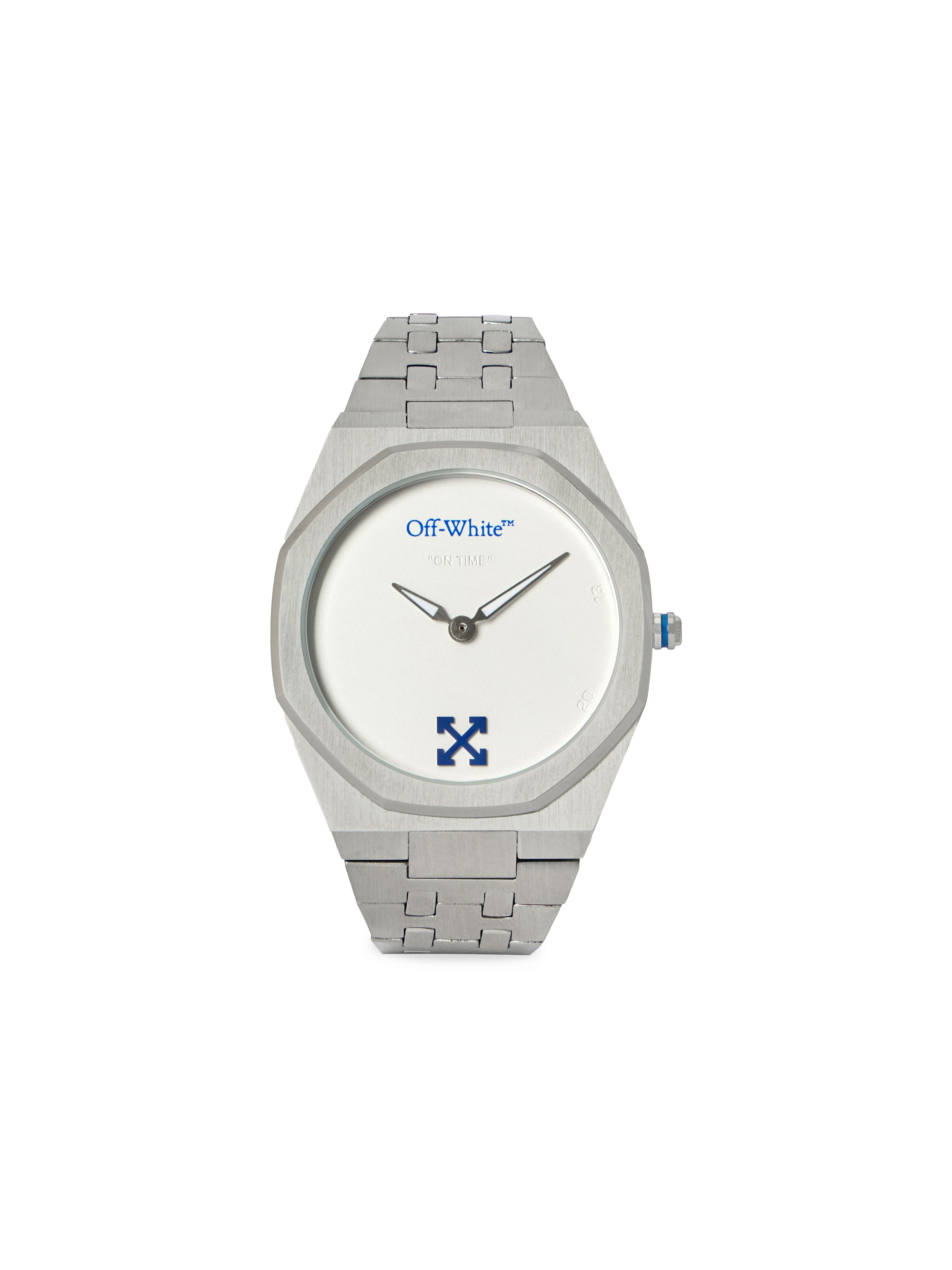 On Time Watch OFF WHITE On Time Watch Silver OW1G018M