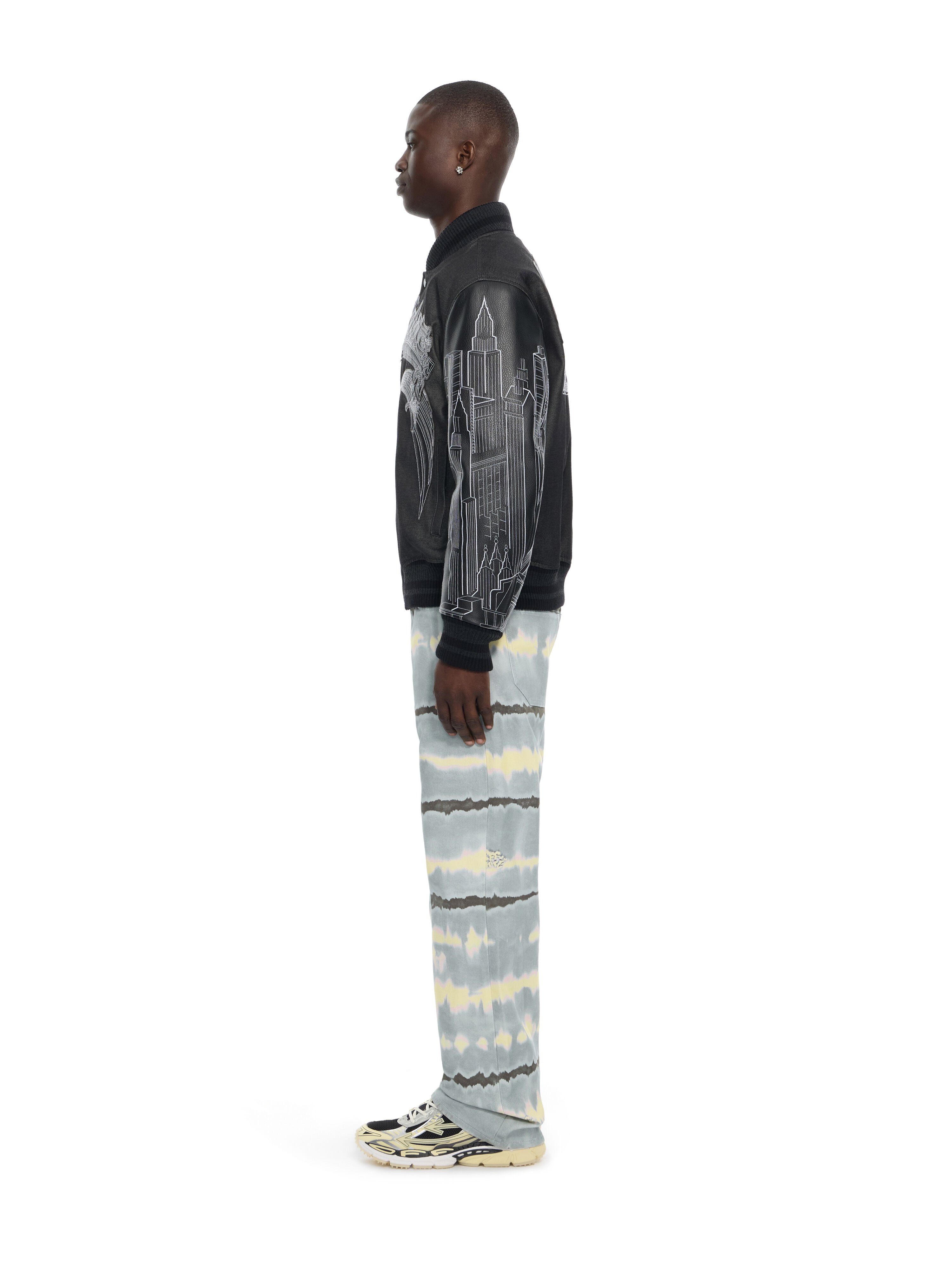 OFF WHITE Skyline Varsity Jacket BLACK 44MJA122Z26L002