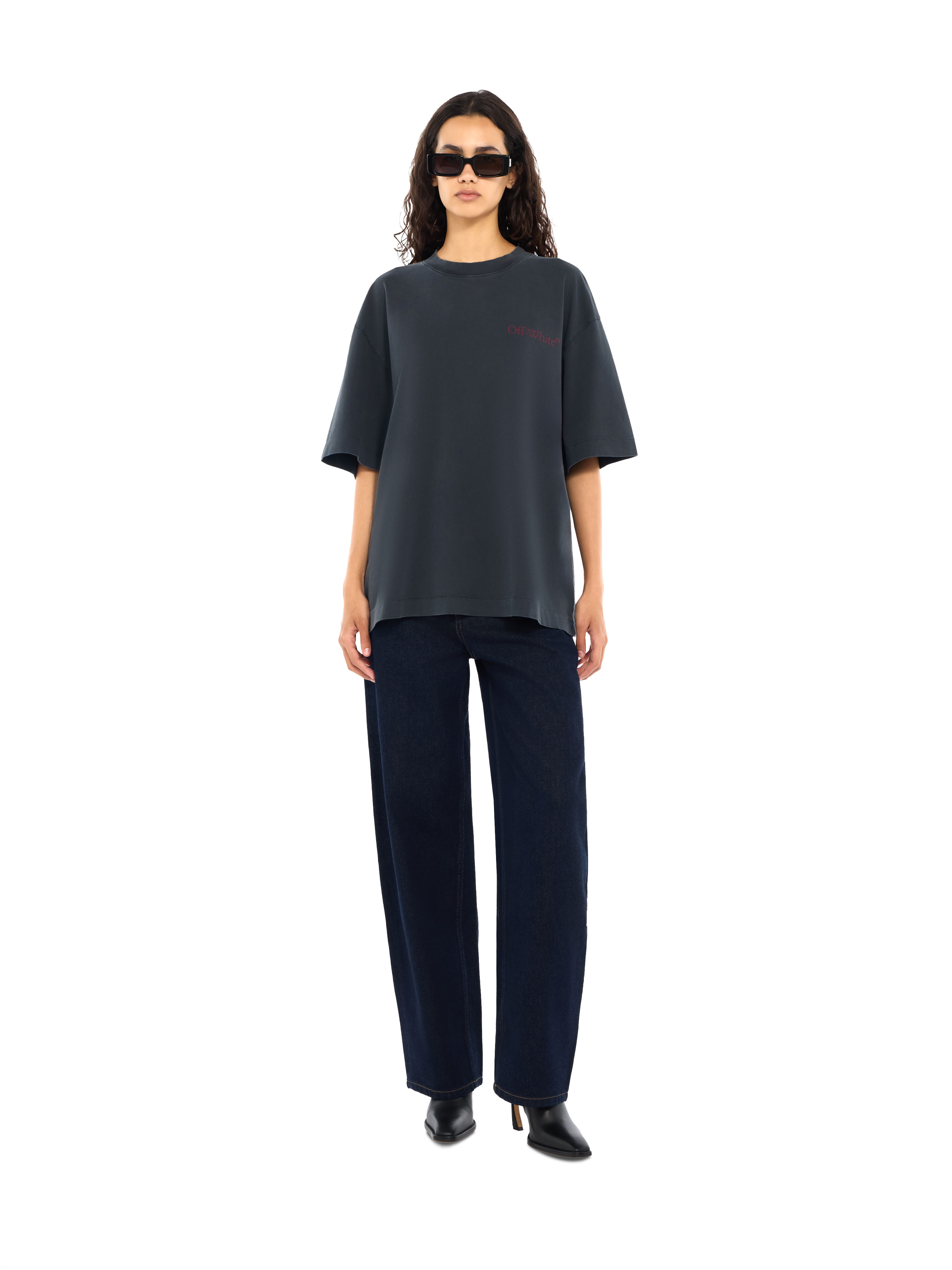 Cut Here Arrow Skate T-Shirt OFF WHITE Cut Here Arrow Skate T-Shirt Fade Out Black Port Royal 2FA00439T
