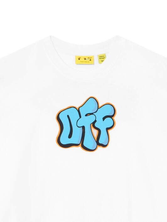 Graffiti OFF Logo T-Shirt OFF WHITE Graffiti OFF Logo T-Shirt WHITE 44BAA019F26J005
