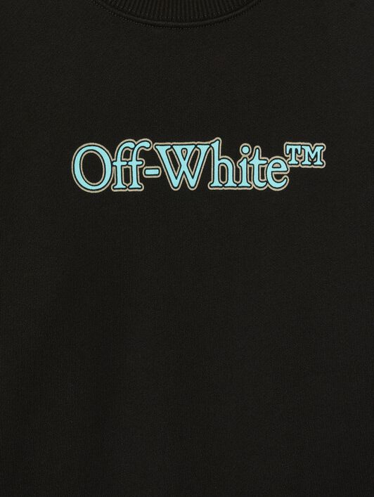 OFF WHITE Big Bookish Sweatshirt BLACK OBBA001S25FLE001